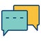 Vector Conversation Icon For Personal And Commercial Use.