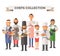 Vector cooking chefs people vector illustration