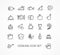 Vector cooking outline icon set