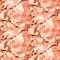 Vector copper crumpled foil seamless background.