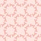 Vector Coral Abstract Triangles Blooms Seamless Repeat Pattern