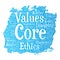 Vector core values integrity ethics paint brush concept
