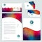 Vector corporate identity, wave pattern. Abstract backdrop.Geometric banner design template. Brand, visualization, corporate