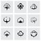 Vector cotton icon set