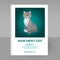 Vector cover of book about cats - format A4