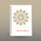 Vector cover of diary or notebook with ring spiral binder layout brochure concept - white colored with spring flower