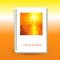 Vector cover of diary with ring spiral binder - format A5 - layout brochure concept - hot summer sunset colored with p