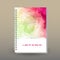 Vector cover of diary with ring spiral binder - format A5 - layout brochure concept - spring fresh colored with light