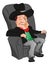 Vector of cowboy sleeping on armchair