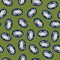 Vector Crabs in Blue and Green Seamless Repeat Pattern