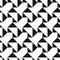 Vector creative seamless geometric pattern. Textile striped black and white texture. Abstract monochrome fabric
