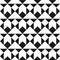 Vector creative seamless geometric pattern. Textile striped black and white texture. Abstract monochrome fabric