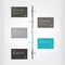Vector creative timeline template. Matt timeline profile. Colorfully layout with place for your text.