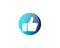 Vector creatvie Web Social media thumb icon