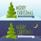 Vector cristmas card set. Merry Christmas and happy new year concept of greeting card