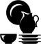 Vector crockery illustration - Dishware