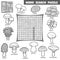 Vector crossword about mushrooms. Word search puzzle