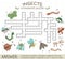 Vector crossword puzzle with forest insects. Bright and colorful quiz for children.
