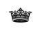 Vector crown. Engraving queen crown.