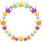 Vector Crowns Wreath