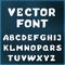 Vector crystal font