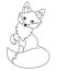 Vector Cute Cartoon Fox