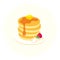 Vector cute pancake tower