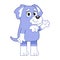 vector cute schnauzer cartoon illustration isolated