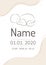 Vector cute sleeping child, line art style. Baby metric for newborn, banner with name, weight and height.