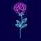 Vector Cute Stylish Rose Icon
