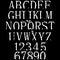 Vector cutted alphabet and numbers.White symbols on black background.Art font.