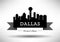 Vector Dallas City Skyline Design