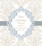 Vector Damask Lace Invitation card