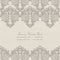 Vector Damask Lace Invitation card with ornaments