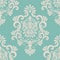 Vector damask seamless pattern element.