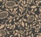 Vector damask seamless retro pattern background botanic garden nature plant leaf flower. Elegant luxury brown tone design for