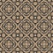 Vector damask seamless retro pattern background curve cross spiral leaf flower frame vine. Elegant luxury brown tone design for