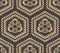 Vector damask seamless retro pattern background polygon sawtooth geometry cross frame. Elegant luxury brown tone design for