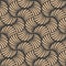 Vector damask seamless retro pattern background wave spiral curve cross vortex. Elegant luxury brown tone design for wallpapers,