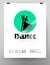 Vector dance studio logo.