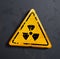 Vector danger sign of radioactivity