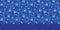 Vector dark blue turkish floral horizontal border