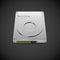 Vector Data Storage Hard Disc Drive Icon