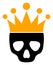 Vector Dead King Flat Icon Image