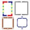 Vector of decorative frame toys