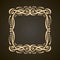 Vector decorative golden frame