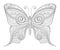 Vector Decorative Ornate Butterfly