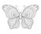 Vector Decorative Ornate Butterfly