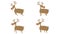 Vector Deer 4 Looped Animations with Luma Matte