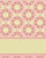 Vector delicate background with pink patterned rings